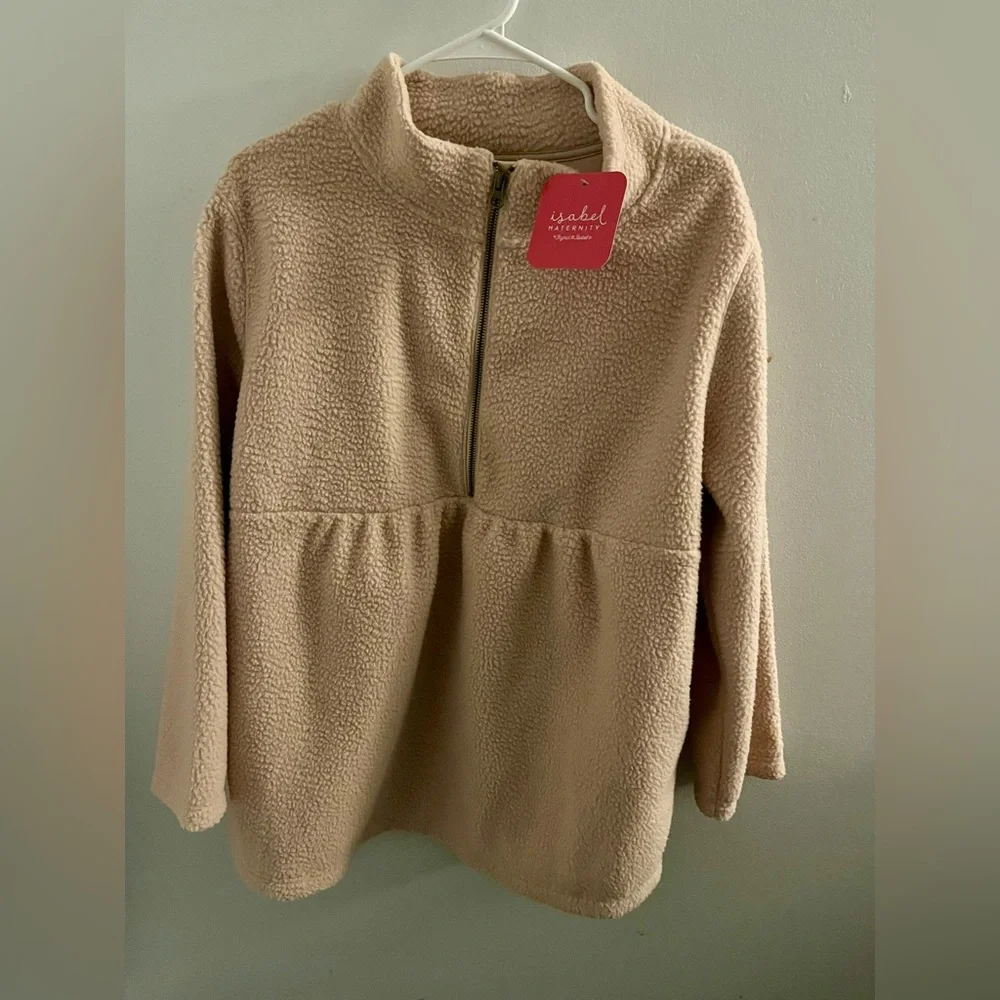 Isabel Maternity NWT Sherpa style pull over size medium - Picture 1 of 3